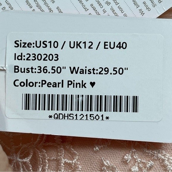 NEW JJs House Dress Bridesmaid Wedding Special Occasions Pearl Pink NWT Size 10 - Picture 5 of 13